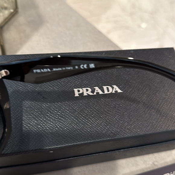 Prada Black Geometric Sunglasses main image 7